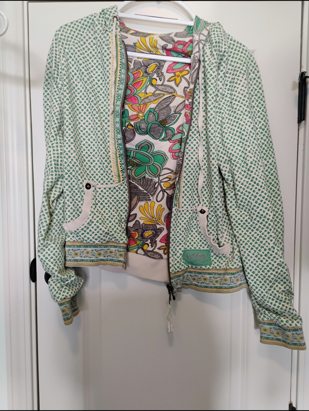 Billabong Reversible Hoodie Size XL